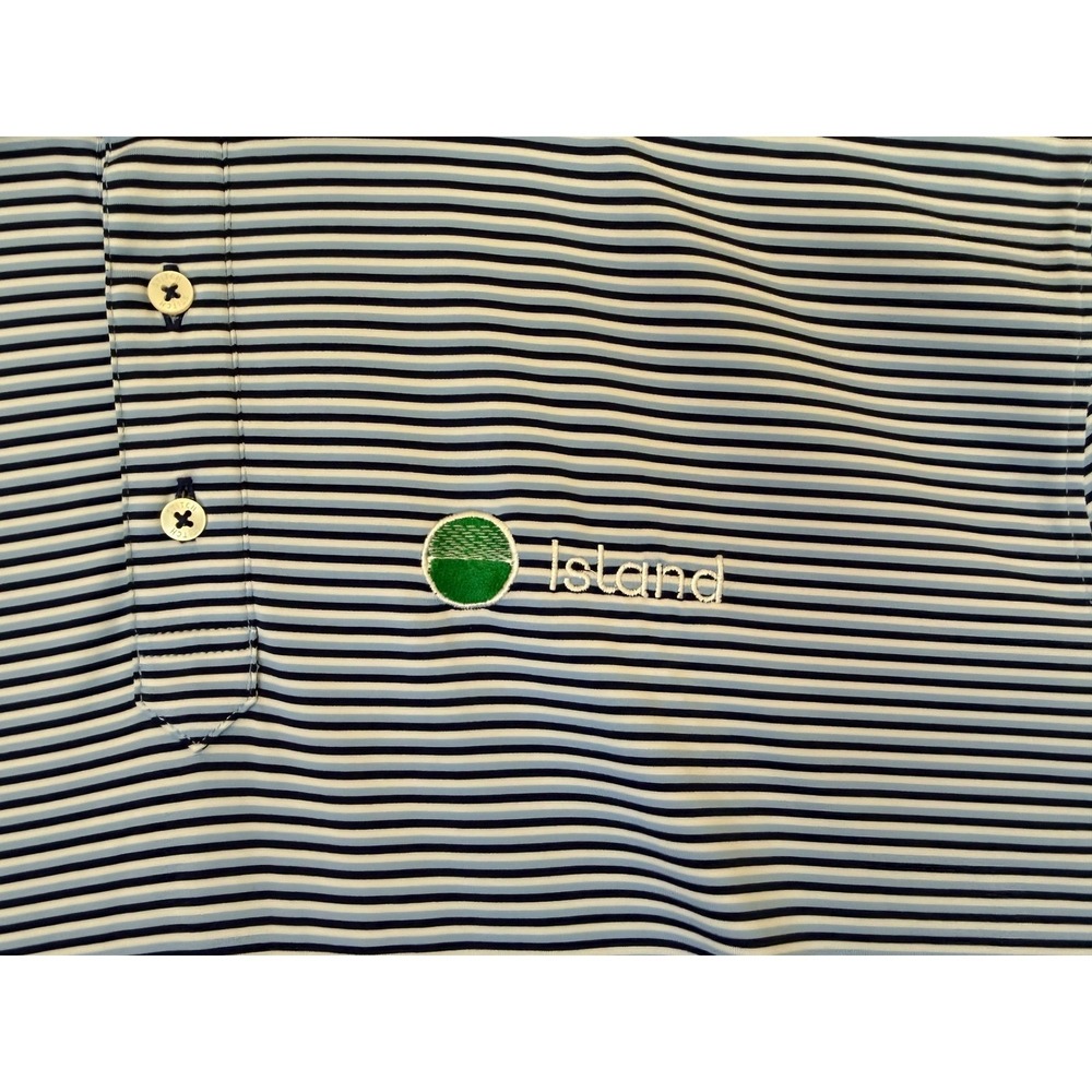 STITCH Striped Performance Golf Polos Lot of 3 Sea Island Embroidered Logo Sz XL - Picture 13 of 16